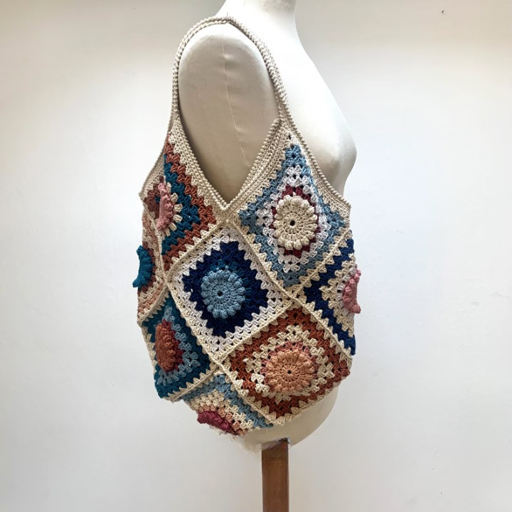 π¨ Granny Diamond Bag β Boho Shoulder Tote Crochet Pattern πβ¨