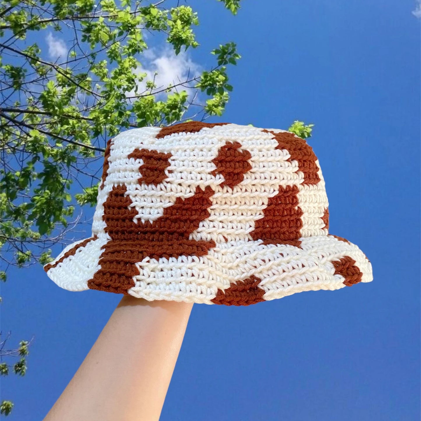 🐮 Moo Mood Bucket Hat – Crochet Pattern PDF