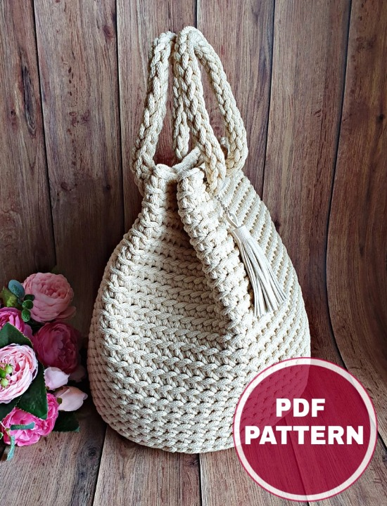 πβ¨ Dew Drop Crochet Bag Pattern β Easy & Stylish Tote PDF π§Ά