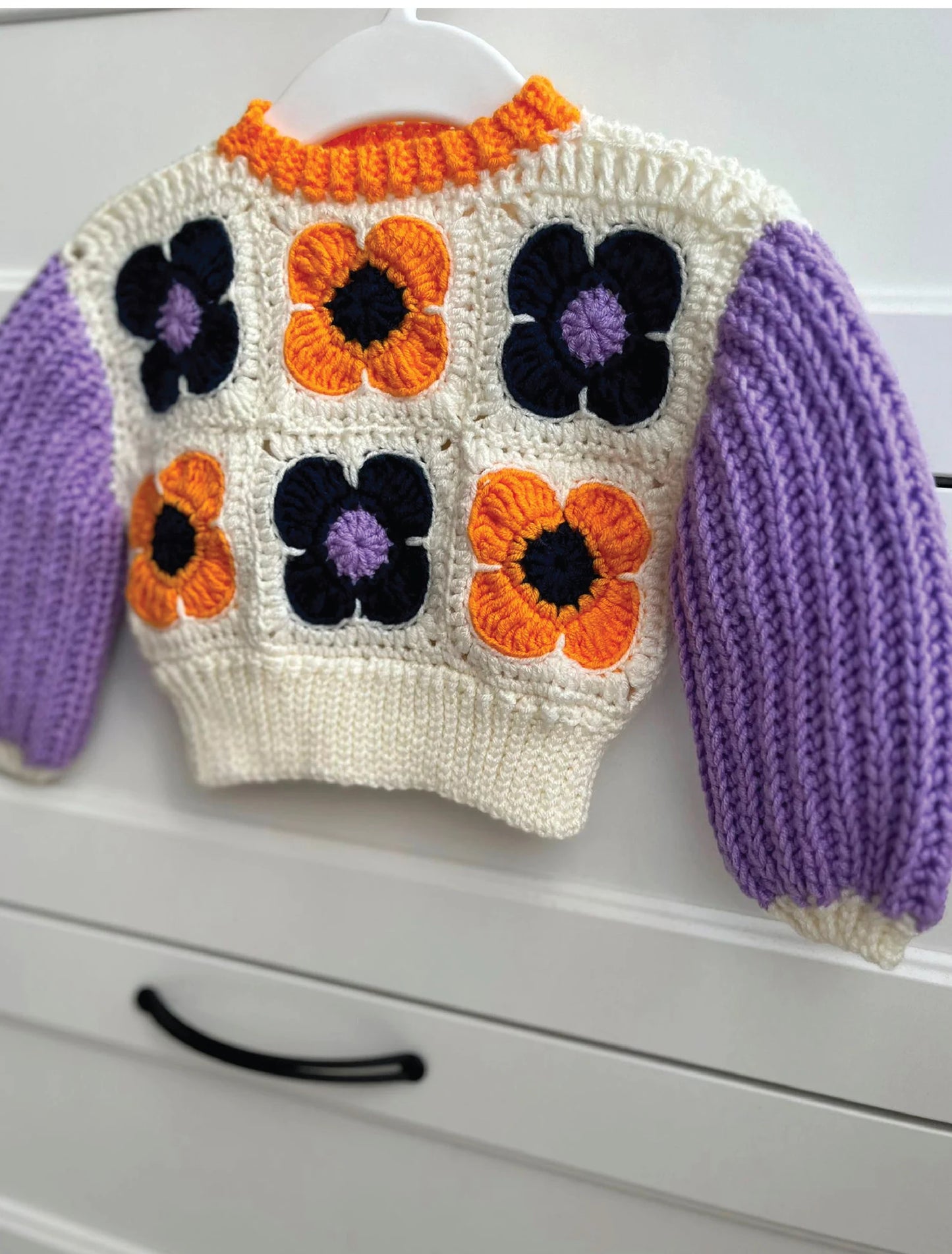 πΌ Granny Bloom Sweater β Floral Baby & Kids Crochet Pattern (0β8Y)