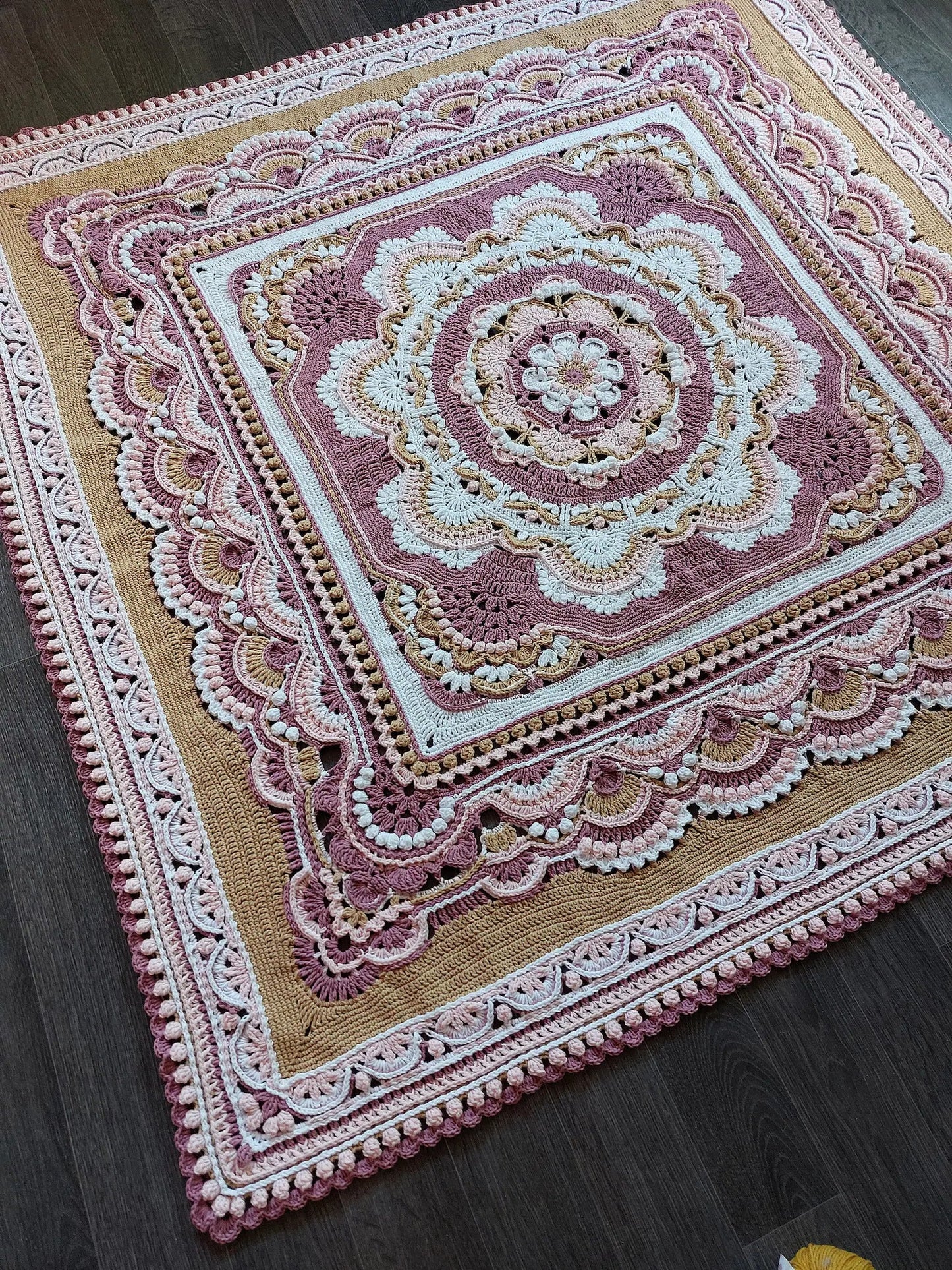 Blooming Joy Crochet Blanket Pattern 🌸 (PDF)