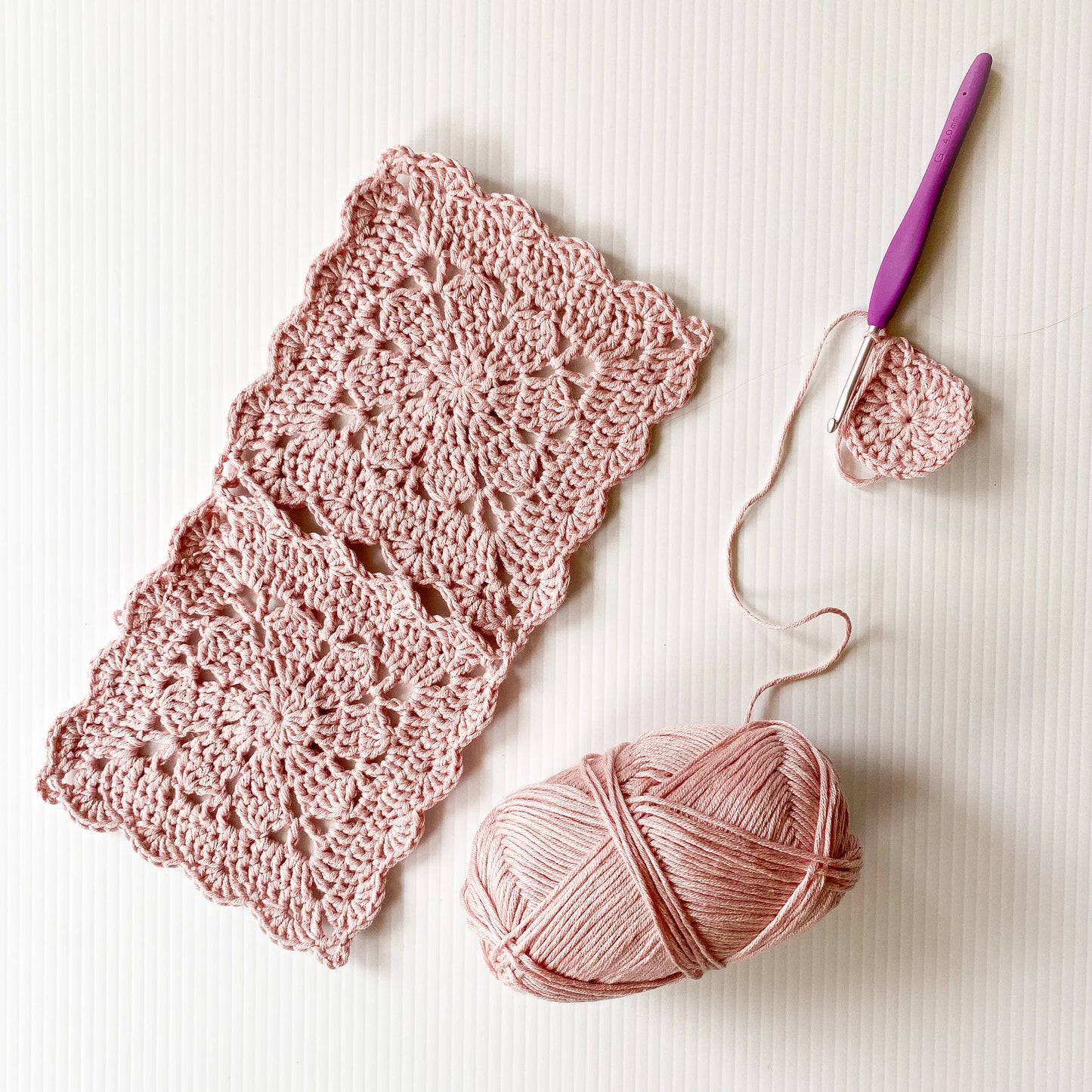 🌸 Blossom Breeze Blanket – Join-as-You-Go Crochet Squares 🧶