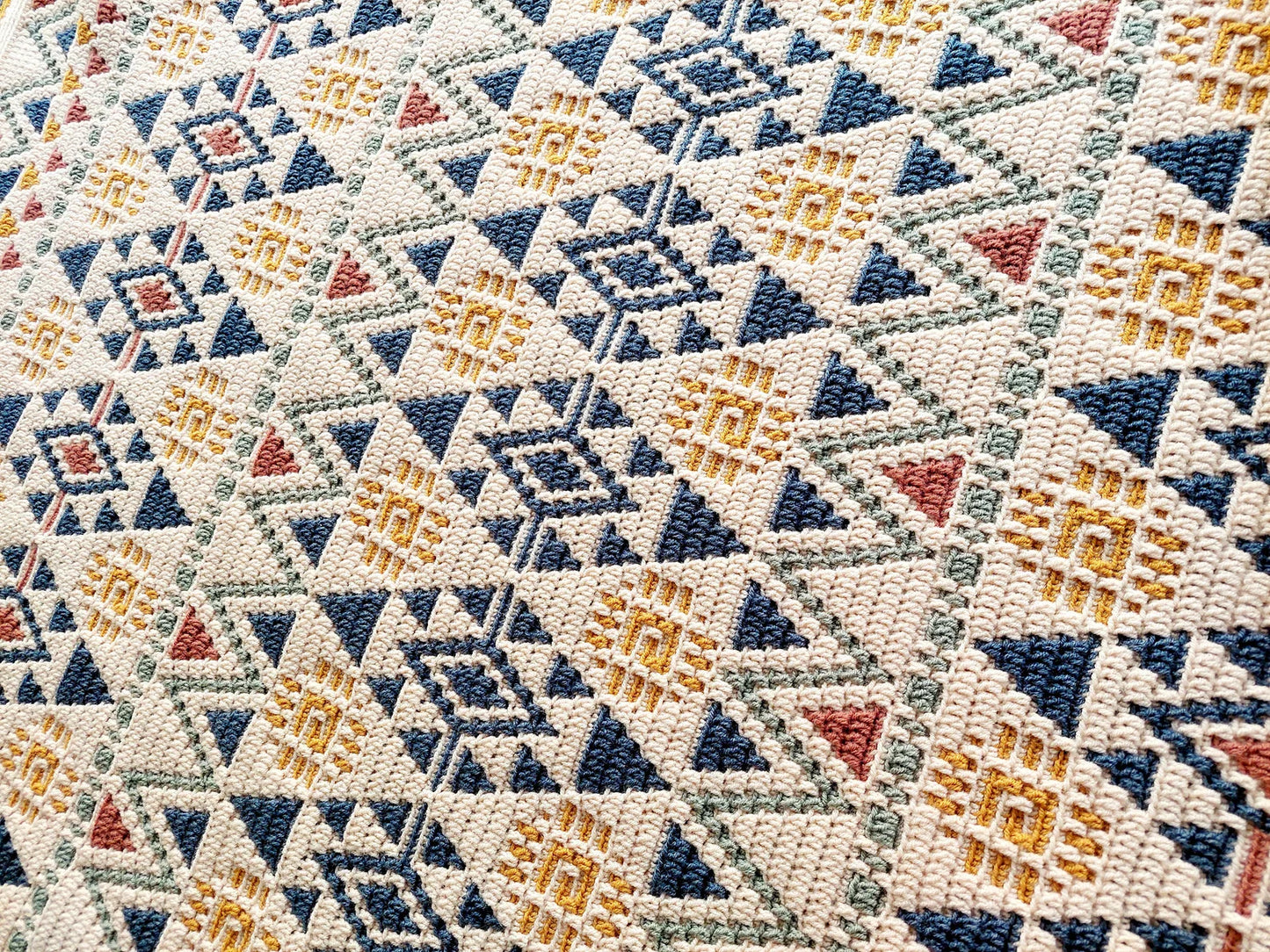 π Shandiin Mosaic Blanket Pattern β Bold & Colorful Design (PDF)