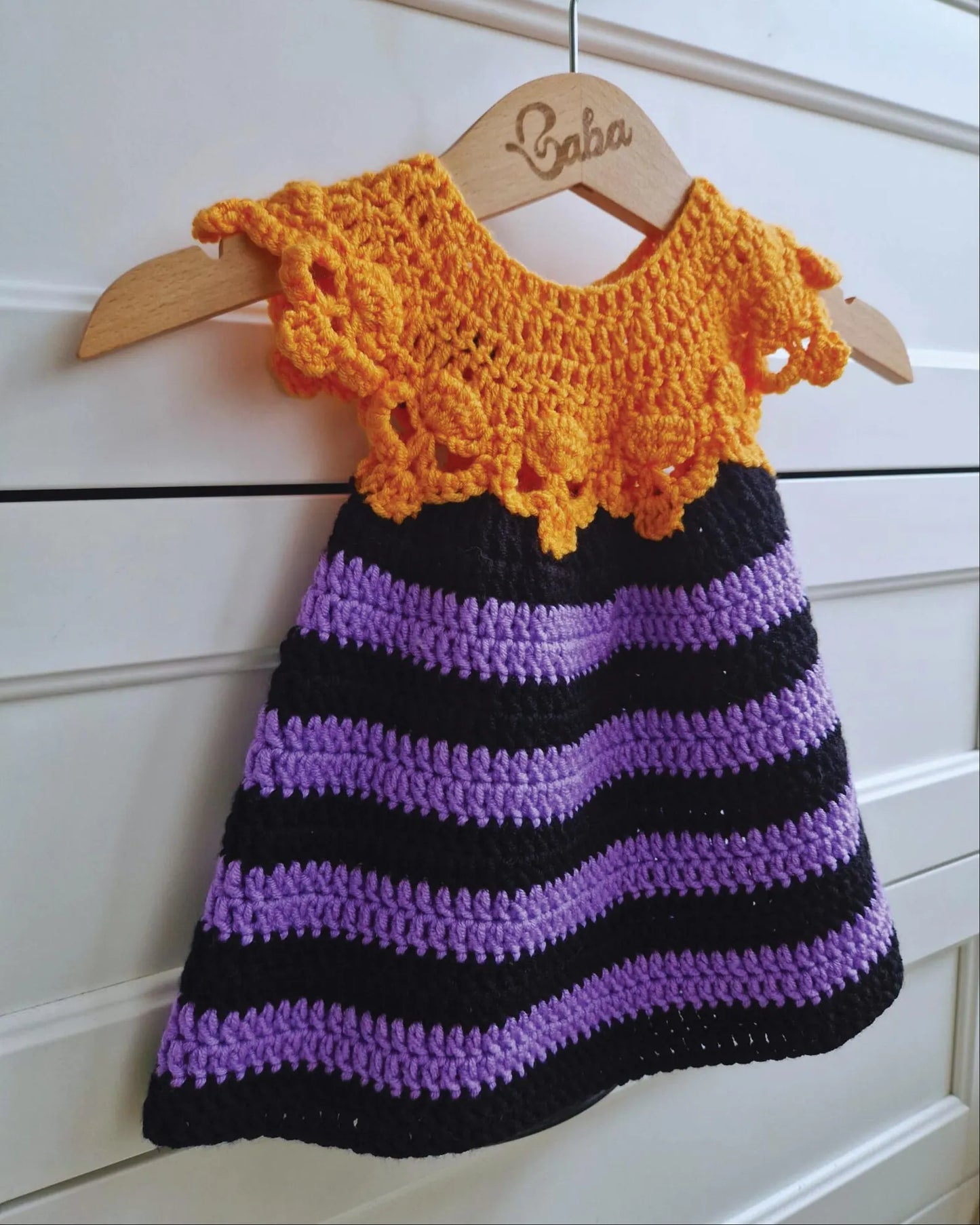 🎃 Spooky-Cute Skull Dress Crochet Pattern 🧶 👶 Newborn–8Y