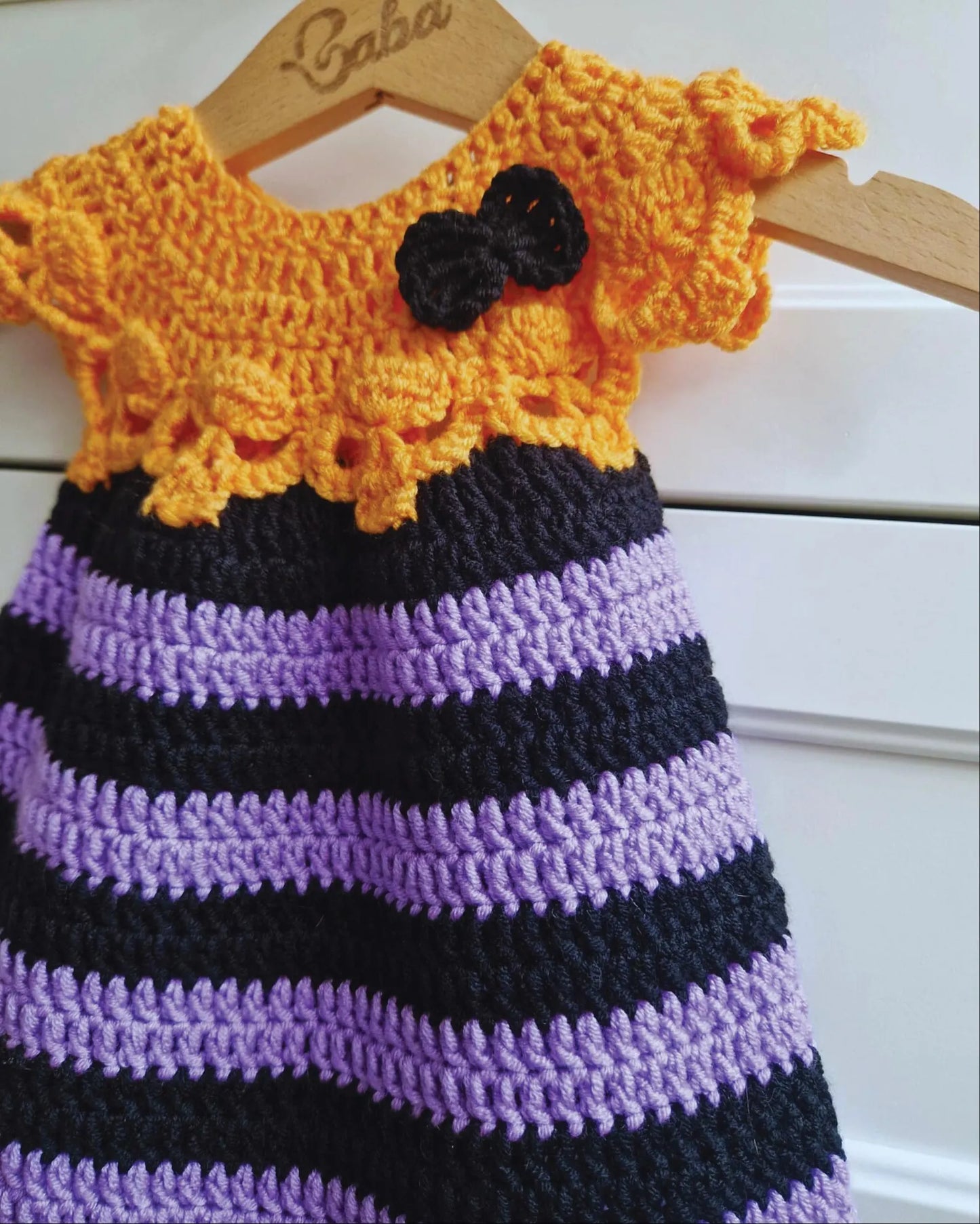 🎃 Spooky-Cute Skull Dress Crochet Pattern 🧶 👶 Newborn–8Y