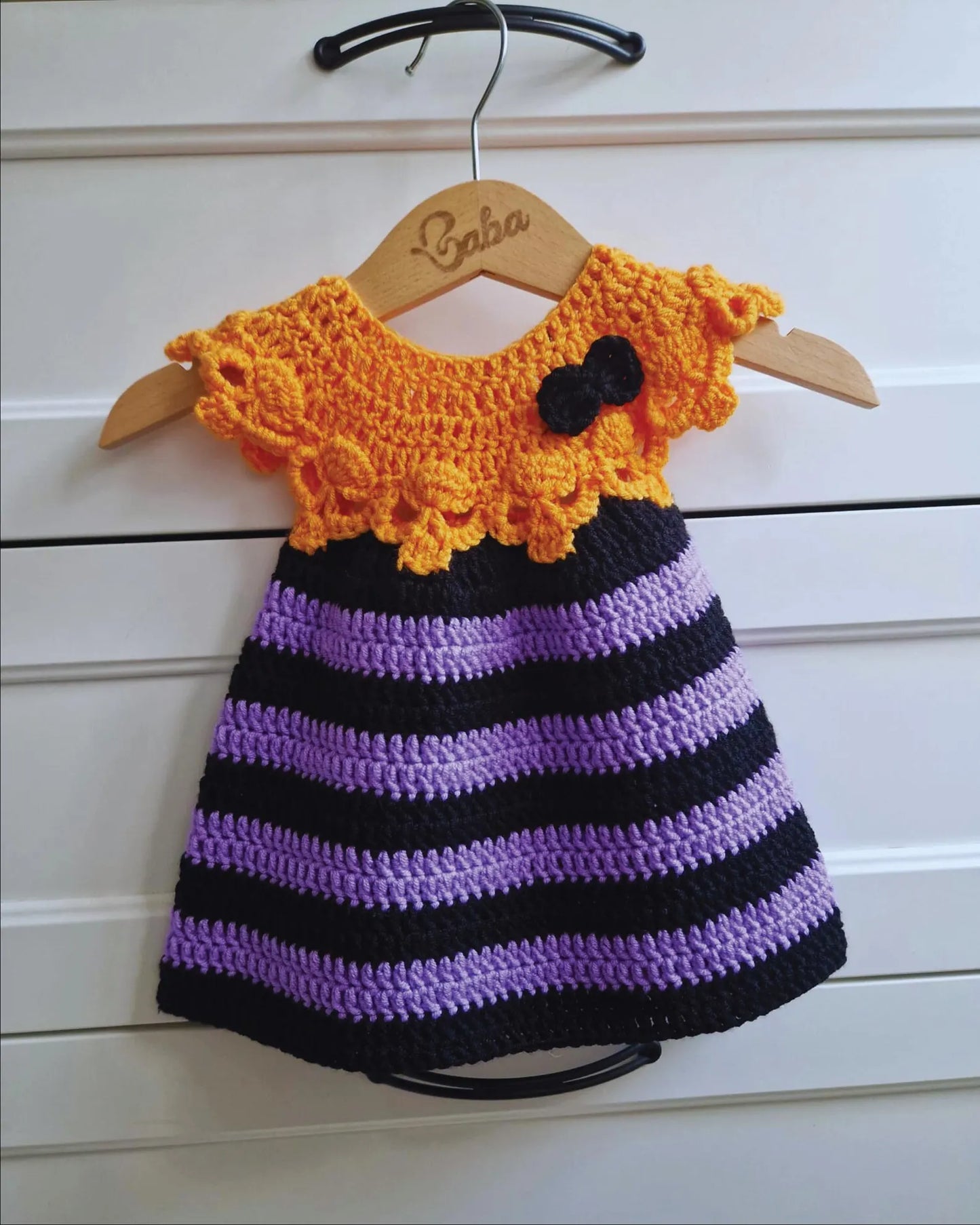 🎃 Spooky-Cute Skull Dress Crochet Pattern 🧶 👶 Newborn–8Y