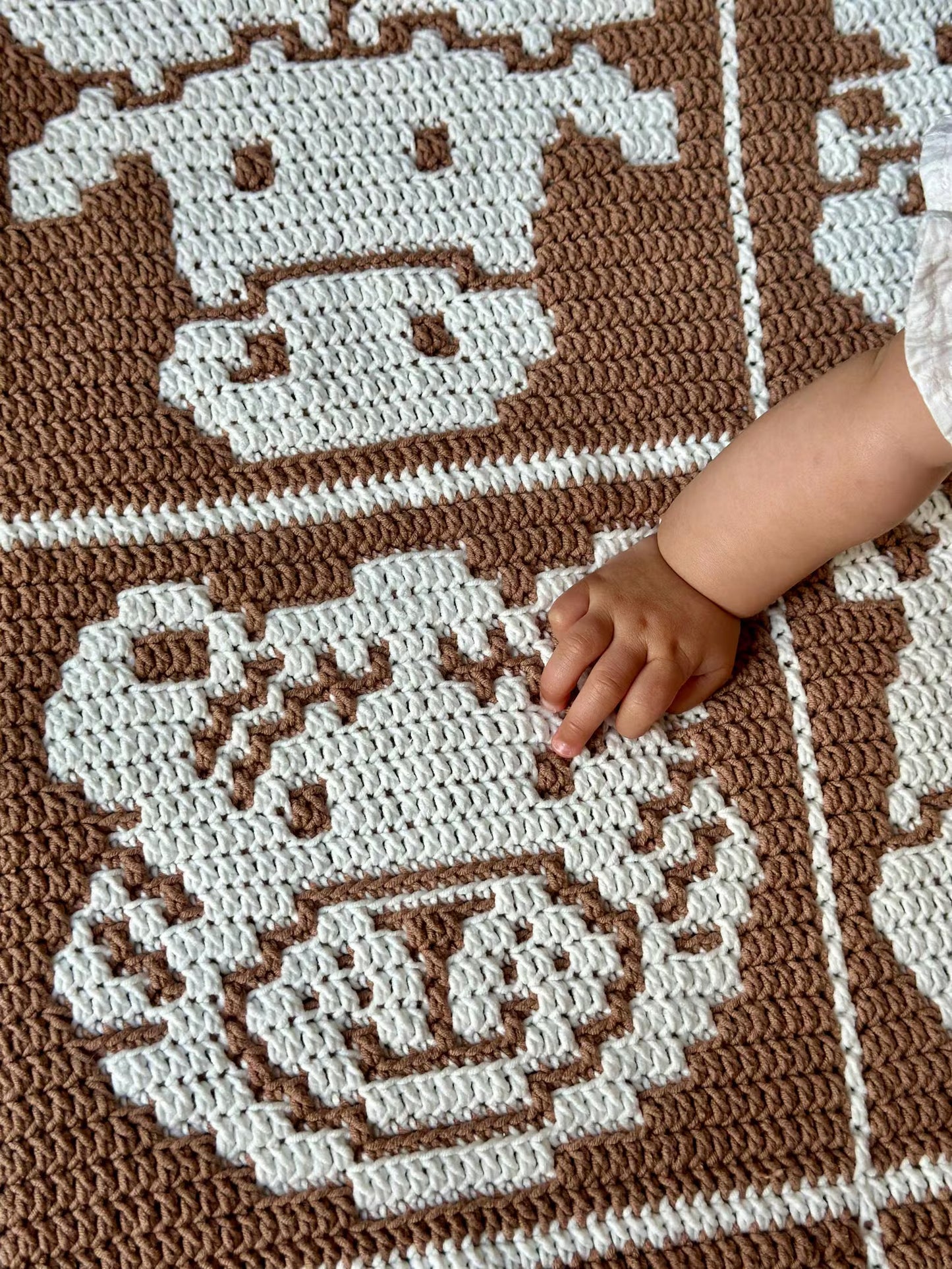 β¨ Safari Adventure Play Mat β Adorable Animal Mosaic Crochet Pattern π¦π¦π