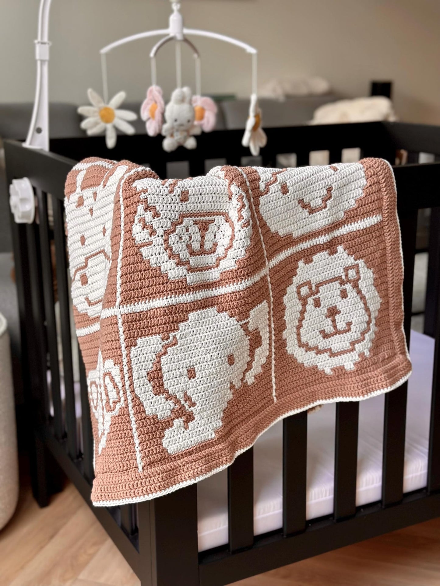 β¨ Safari Adventure Play Mat β Adorable Animal Mosaic Crochet Pattern π¦π¦π