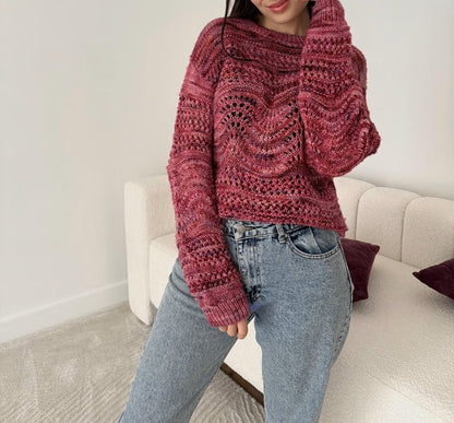 Lace Sweater Knitting Pattern PDF