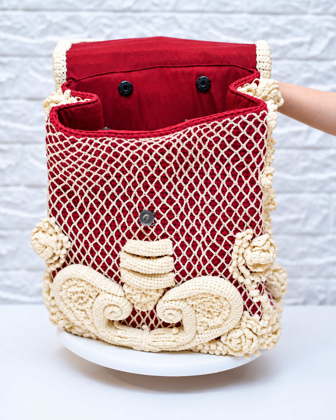 Skeleton Backpack Crochet Pattern PDF | Gothic Bag