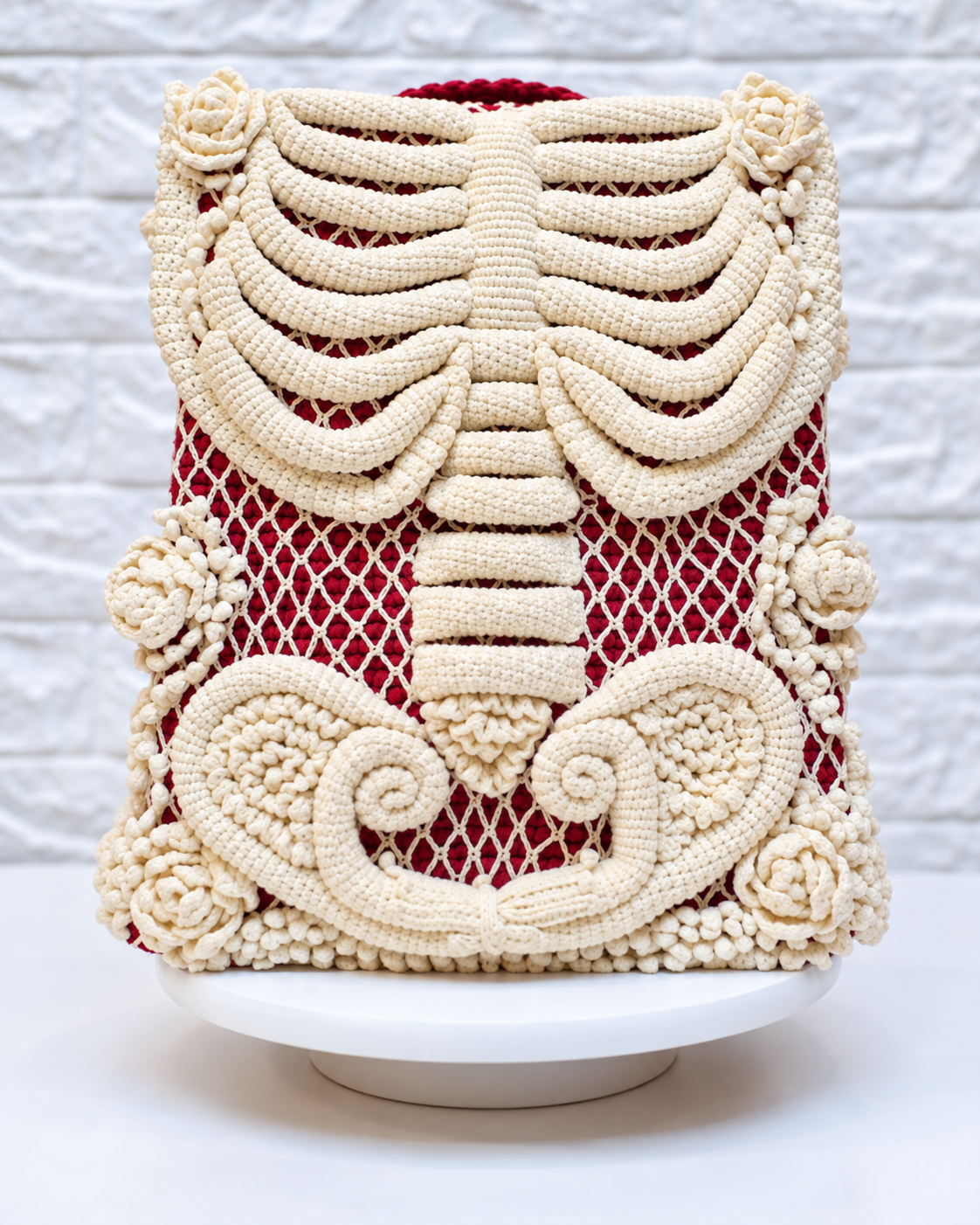 Skeleton Backpack Crochet Pattern PDF | Gothic Bag