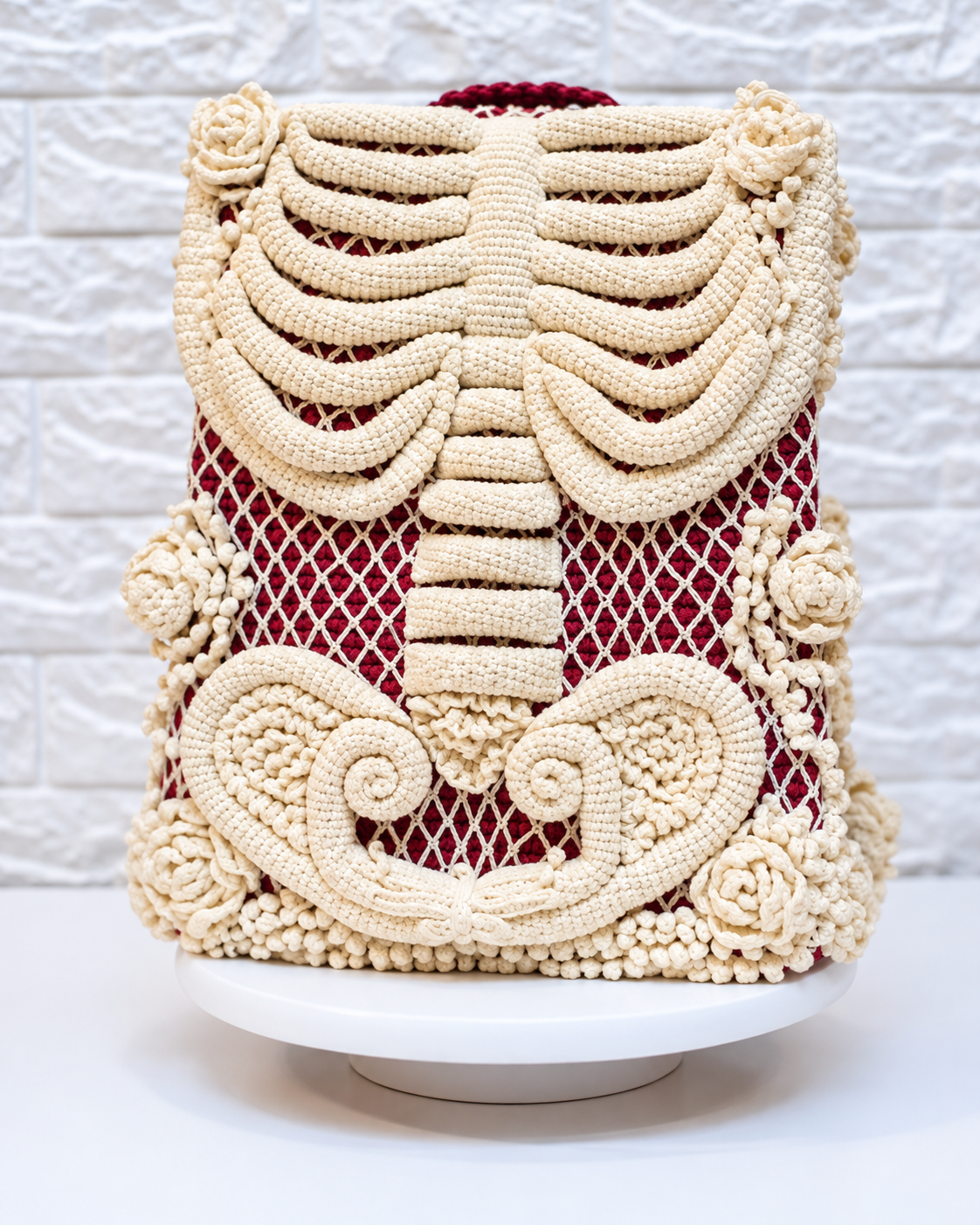 Skeleton Backpack Crochet Pattern PDF | Gothic Bag