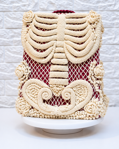 Skeleton Backpack Crochet Pattern PDF | Gothic Bag