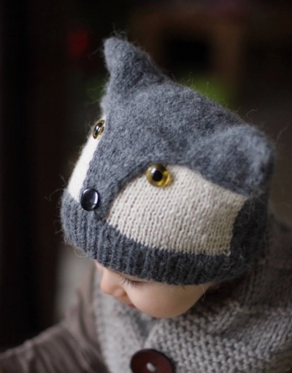 🦊 FOXY & WOLFIE Beanie – Knit Pattern (All Sizes) 🧶