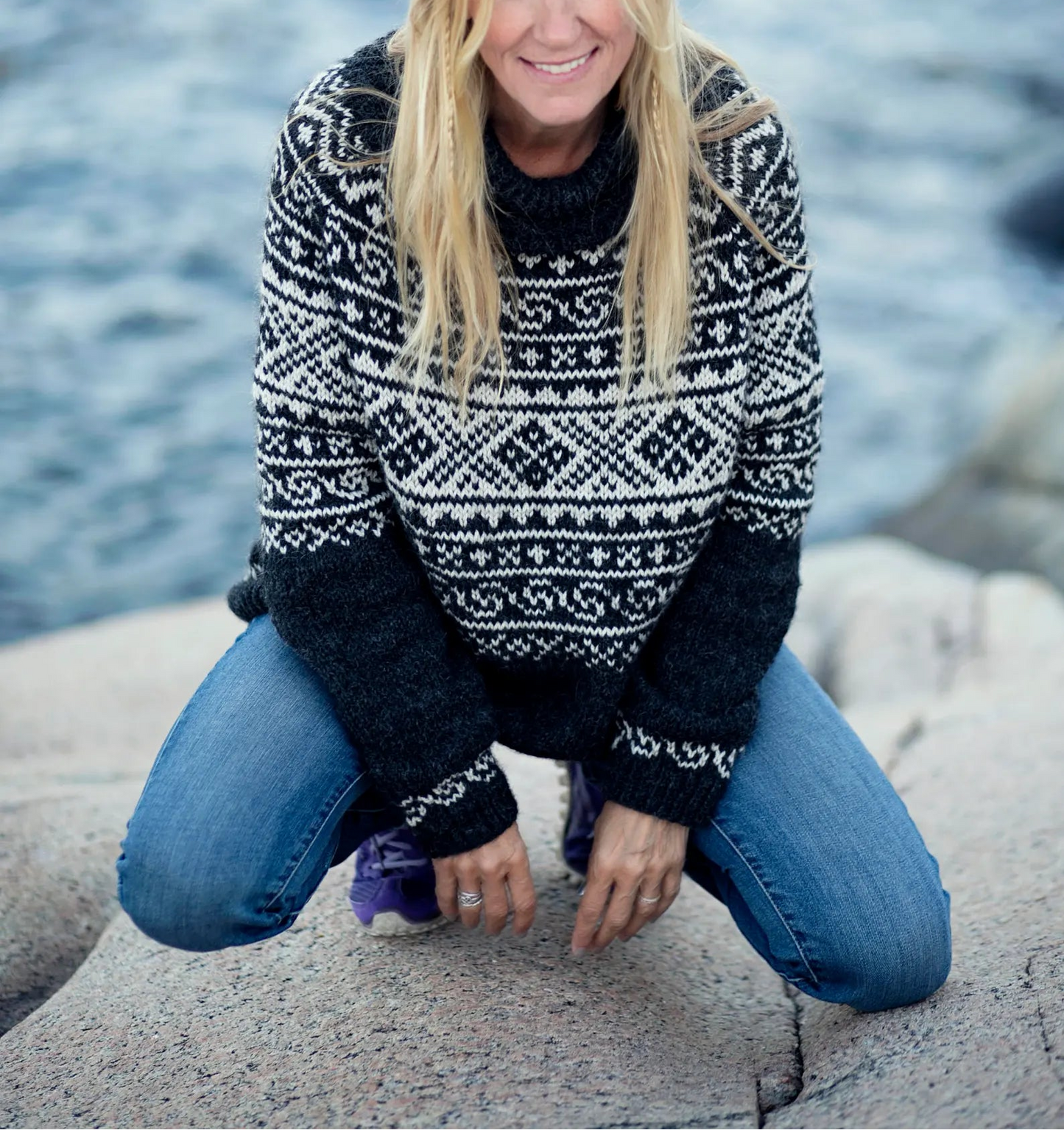 ❄️ Norwegian Setesdal Sweater – Classic Nordic Knit Pattern 🧶