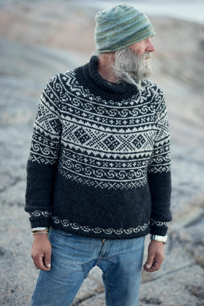 ❄️ Norwegian Setesdal Sweater – Classic Nordic Knit Pattern 🧶