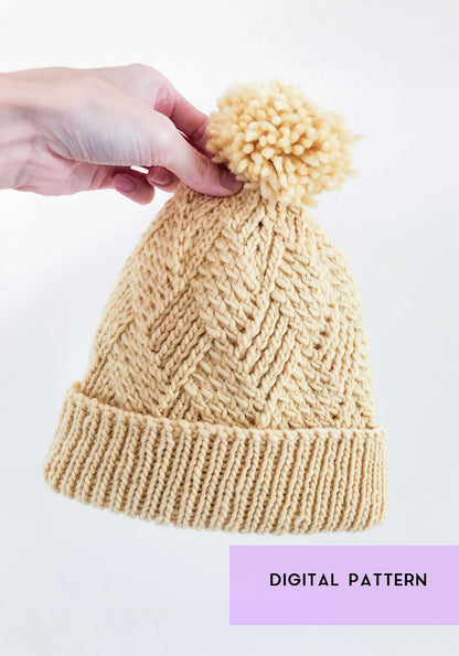 Claire Twist Knit Beanie PDF