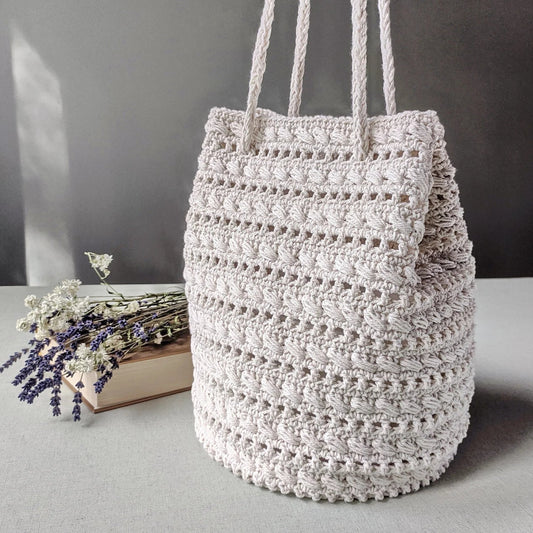 🧶 Boho Bucket Bag – Easy Step-by-Step Crochet