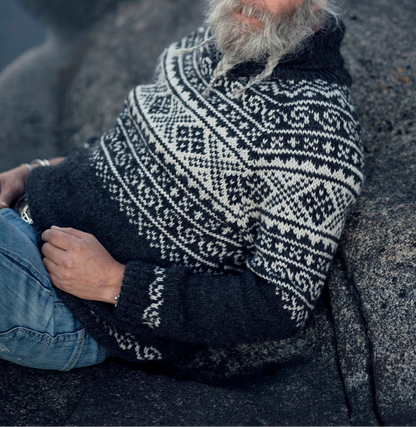 ❄️ Norwegian Setesdal Sweater – Classic Nordic Knit Pattern 🧶