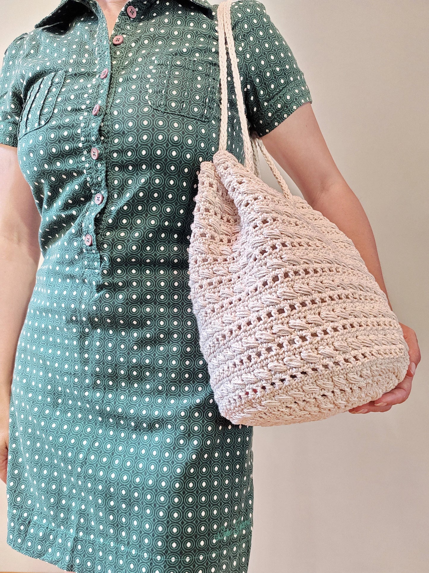 🧶 Boho Bucket Bag – Easy Step-by-Step Crochet