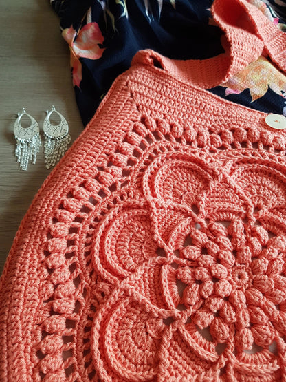 🌸 Delilah Boho Bag – Crochet Pattern with Fringe 🧶