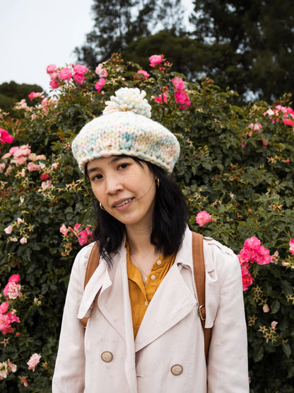 Bardot Beret Knitting Pattern PDF
