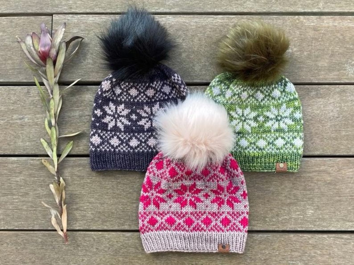 🧶 Snowfall Fair Isle Beanie Knitting Pattern ❄️ Cozy Slouchy Hat (PDF)
