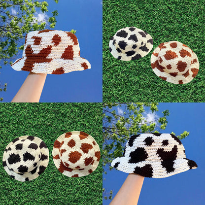 🐮 Moo Mood Bucket Hat – Crochet Pattern PDF