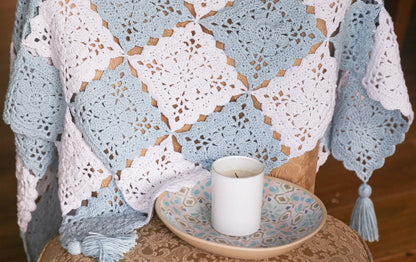 🌸 Blossom Breeze Blanket – Join-as-You-Go Crochet Squares 🧶