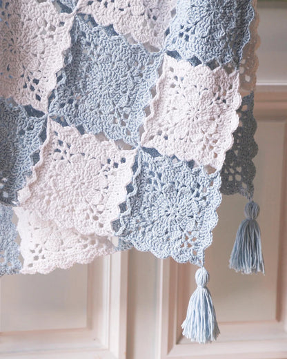 🌸 Blossom Breeze Blanket – Join-as-You-Go Crochet Squares 🧶
