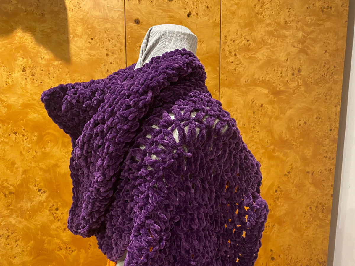 Chunky Batwing Hooded Cape Crochet Pattern PDF | All Sizes