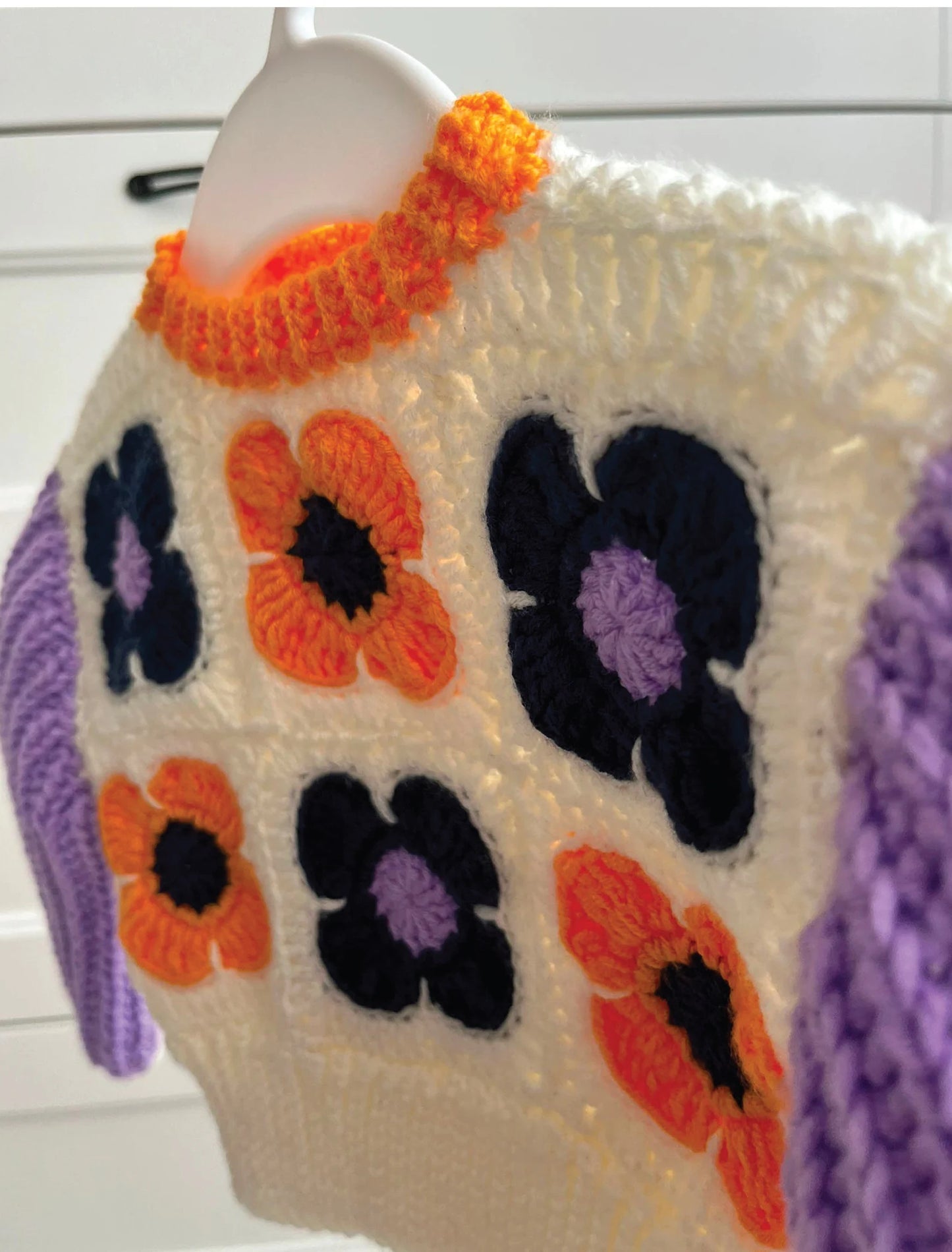 🌼 Granny Bloom Sweater – Floral Baby & Kids Crochet Pattern (0–8Y)