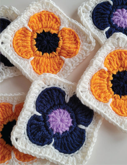 🌼 Granny Bloom Sweater – Floral Baby & Kids Crochet Pattern (0–8Y)