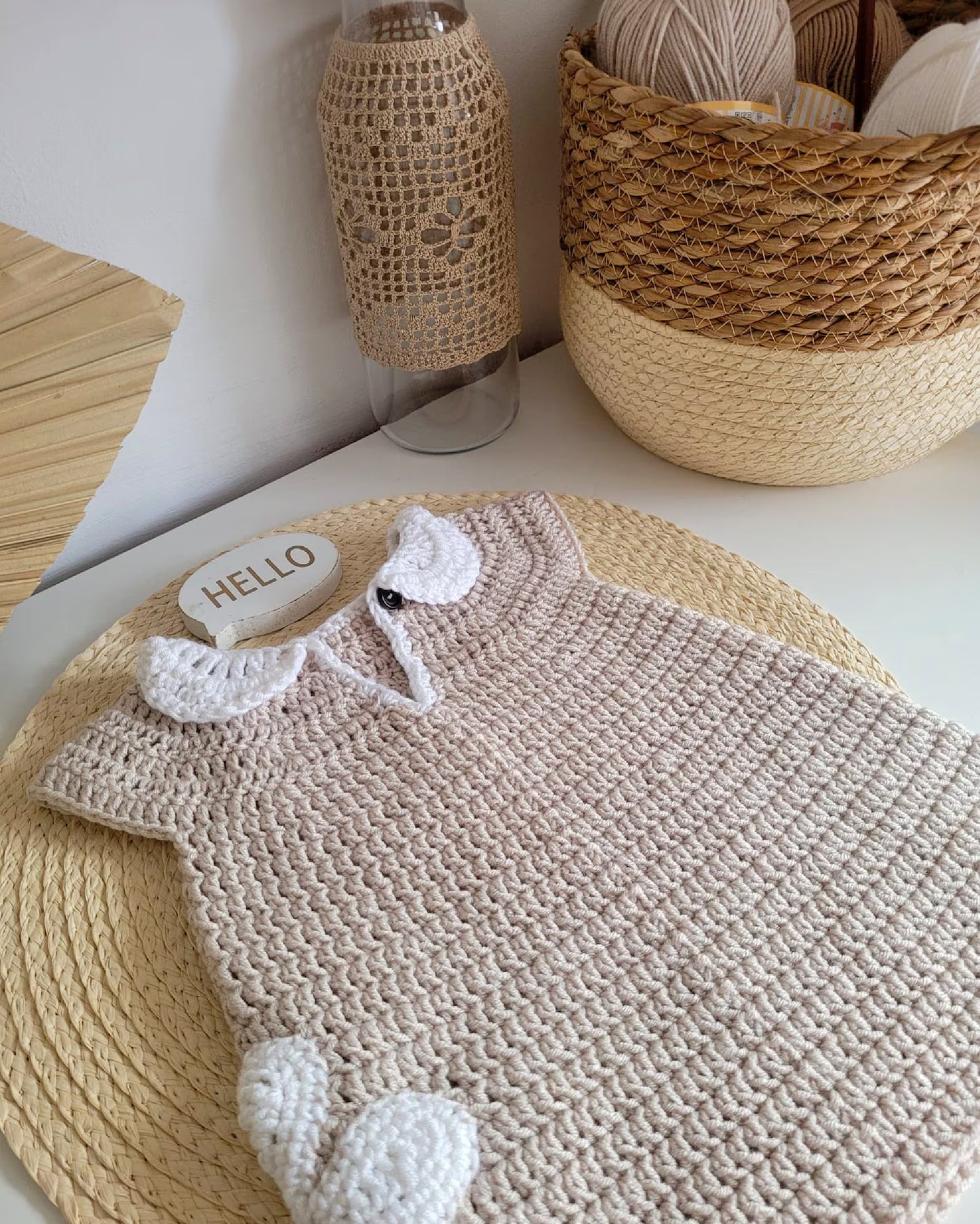 🌸 Groovy Floral Baby Dress – Crochet Pattern (Newborn–8Y)
