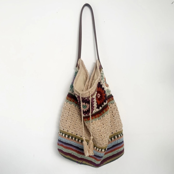 🌿 Boho Granny Tote – Crochet Your Dream Bag! 👜
