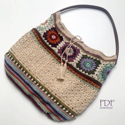🌿 Boho Granny Tote – Crochet Your Dream Bag! 👜