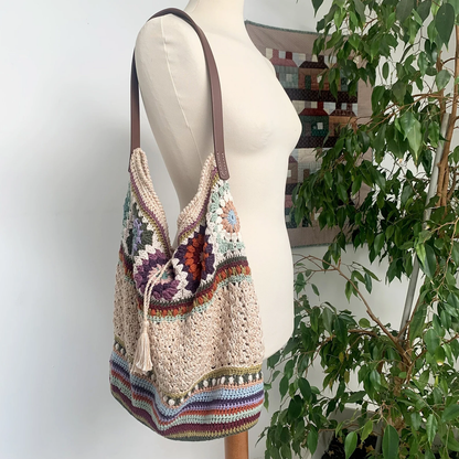 🌿 Boho Granny Tote – Crochet Your Dream Bag! 👜