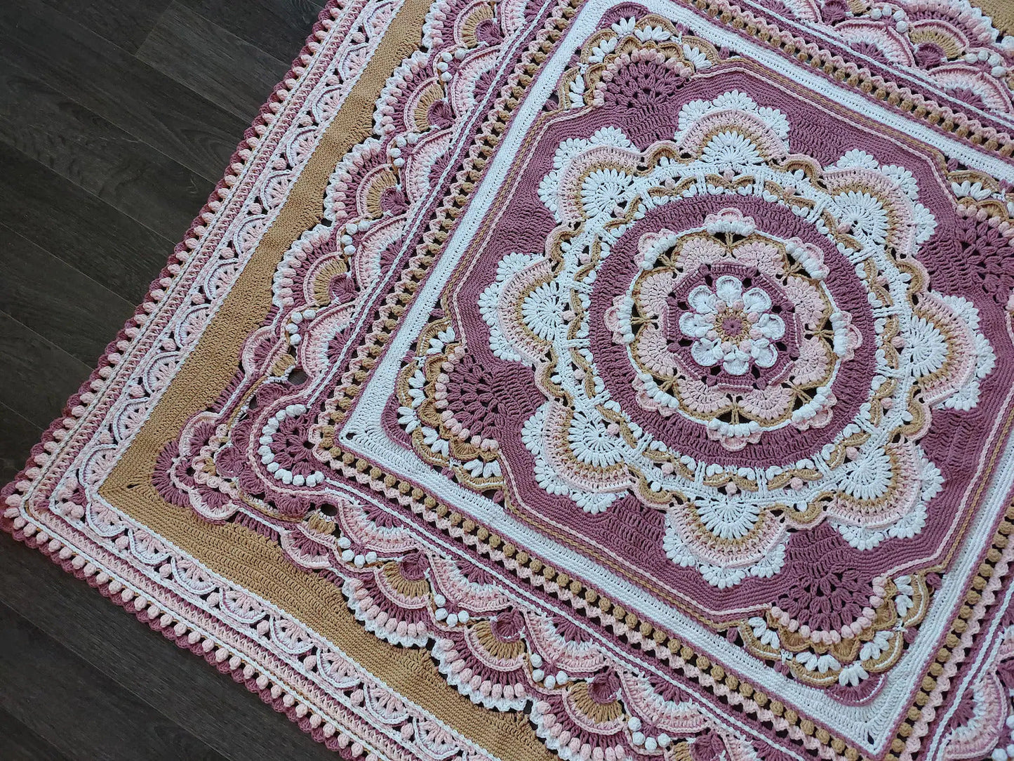 Blooming Joy Crochet Blanket Pattern 🌸 (PDF)