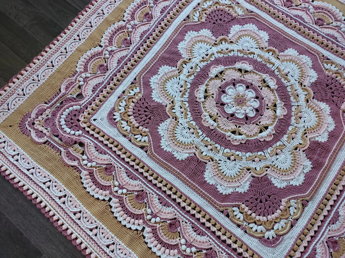 Blooming Joy Crochet Blanket Pattern 🌸 (PDF)