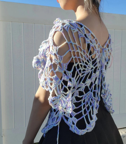 🦋 Fairyland Butterfly Vest Crochet Pattern (PDF)