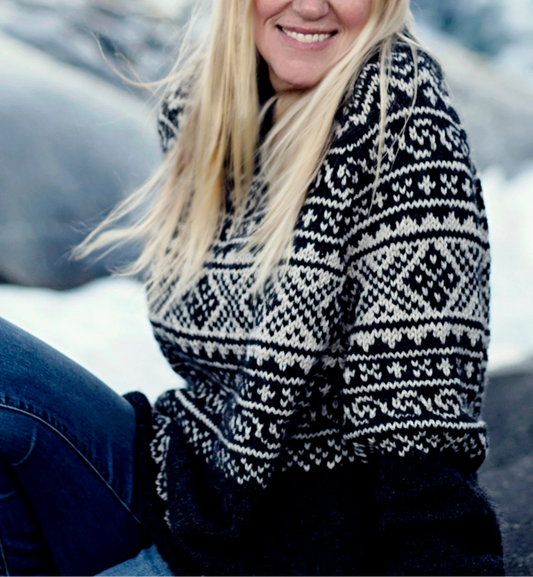 ❄️ Norwegian Setesdal Sweater – Classic Nordic Knit Pattern 🧶