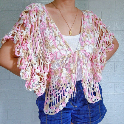 🦋 Fairyland Butterfly Vest Crochet Pattern (PDF)