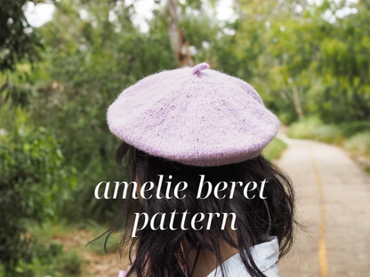 Amelie Beret Knitting Pattern PDF