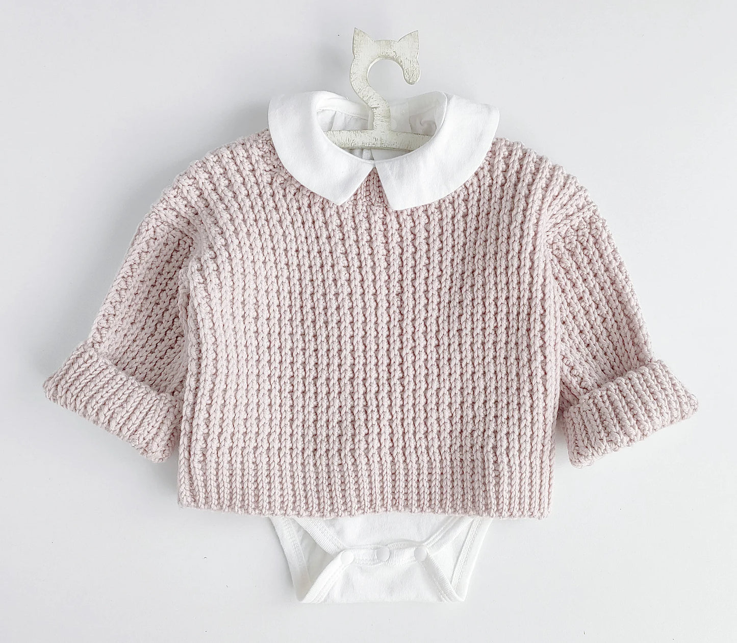 🧸 Baby Ribbed Crochet Sweater – Cozy & Modern (0–8 Years, Easy Pattern)