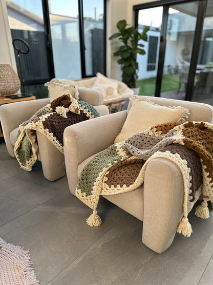 🧶 9 Motifs for a Stunning Crochet Throw – Beginner-Friendly