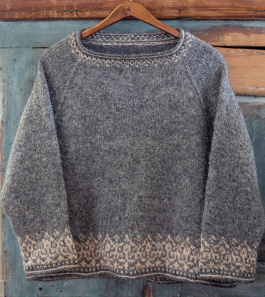 🧶 Huldra Sweater – Nordic Raglan Knit Pattern ✨