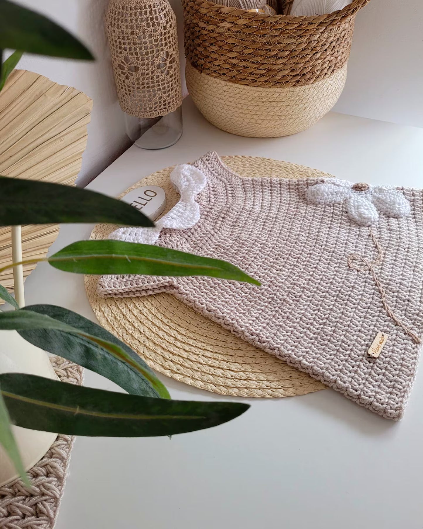🌸 Groovy Floral Baby Dress – Crochet Pattern (Newborn–8Y)