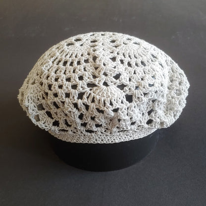 🌸 Lace Beret Crochet Pattern PDF