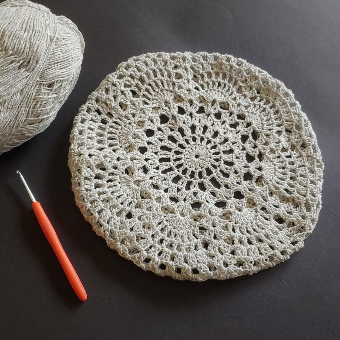 🌸 Lace Beret Crochet Pattern PDF