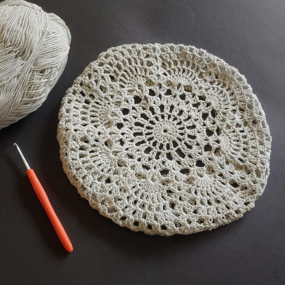 🌸 Lace Beret Crochet Pattern PDF